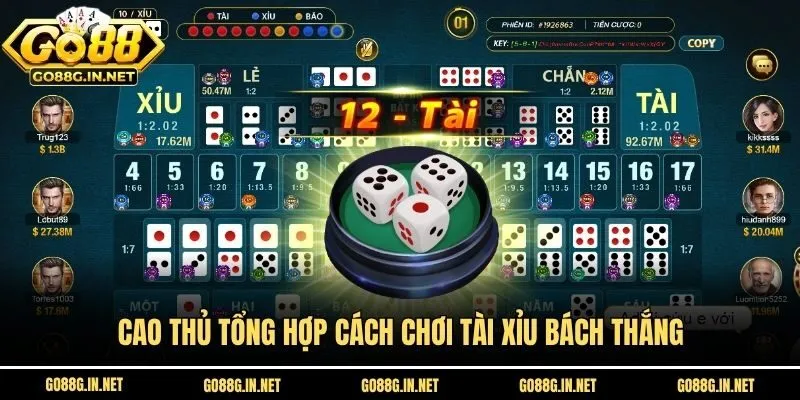 Cao thủ tổng hợp cách chơi tài xỉu bách thắng